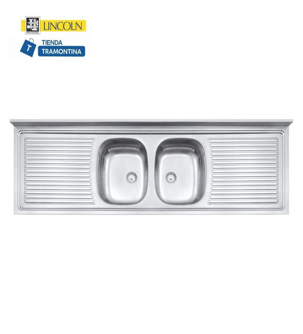 Pileta doble Tramontina 160x60cm